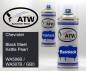 Preview: Chevrolet, Black Meet Kettle Pearl, WA506B / WA507B / GB0: 400ml Sprühdose + 400ml Klarlack - Set, von ATW Autoteile West.